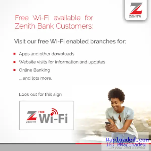 Use This Trick To Download With Zenith Bank Free Wi-Fi Hotspot Without Using Account Number